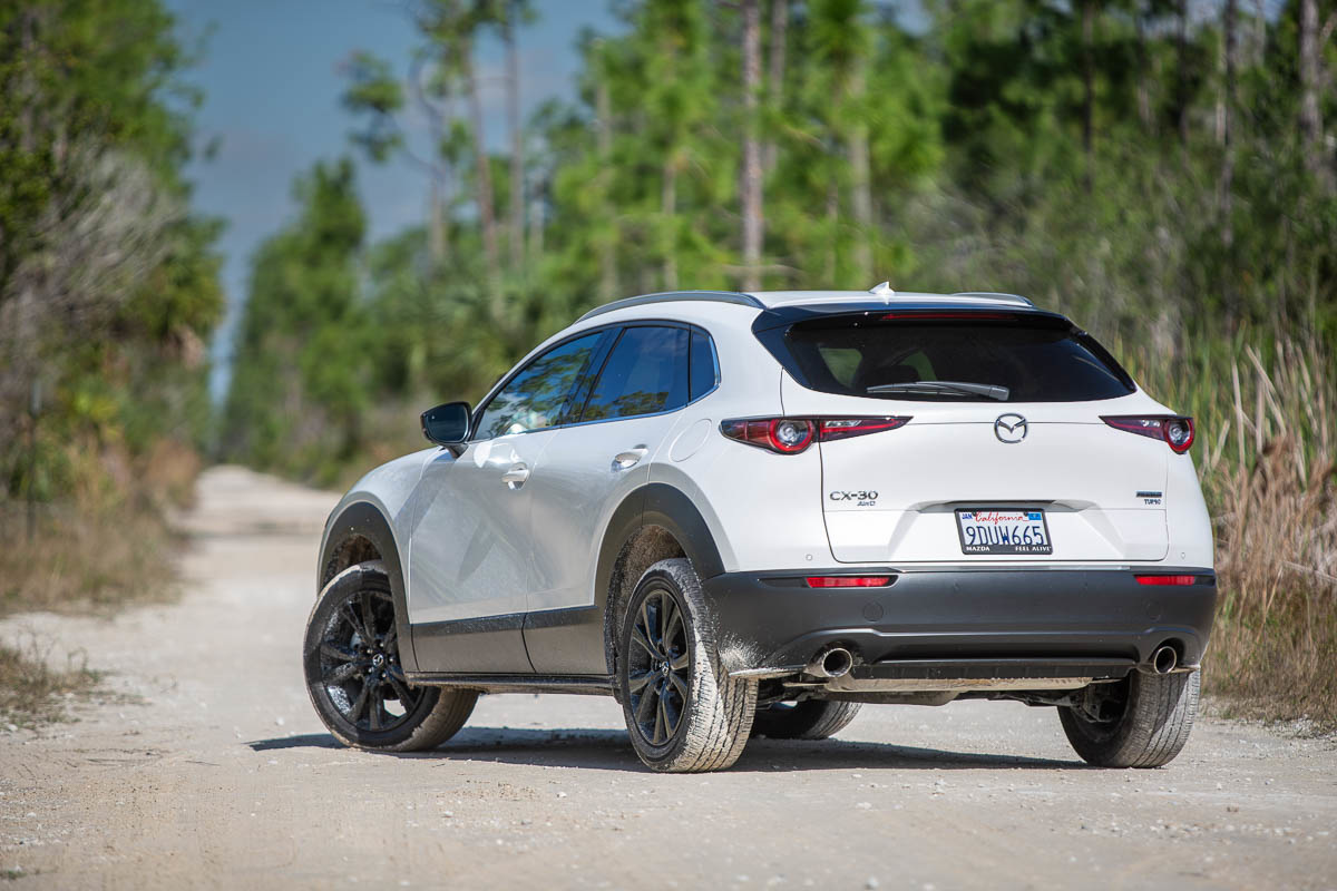 The 2023 Mazda CX-30 back end