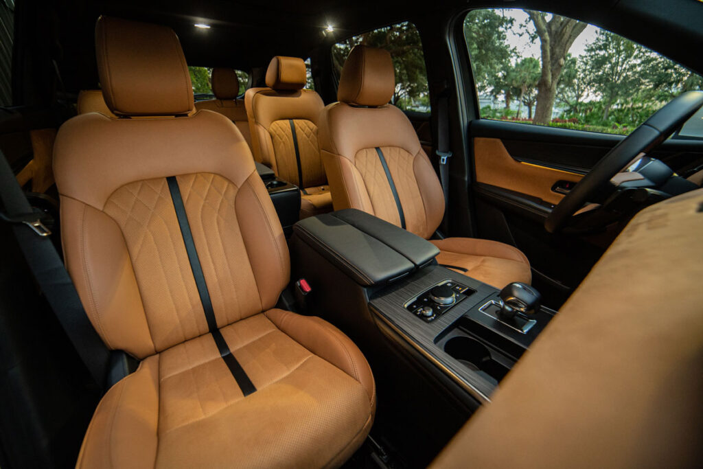 Inside the 2024 Mazda CX-90.