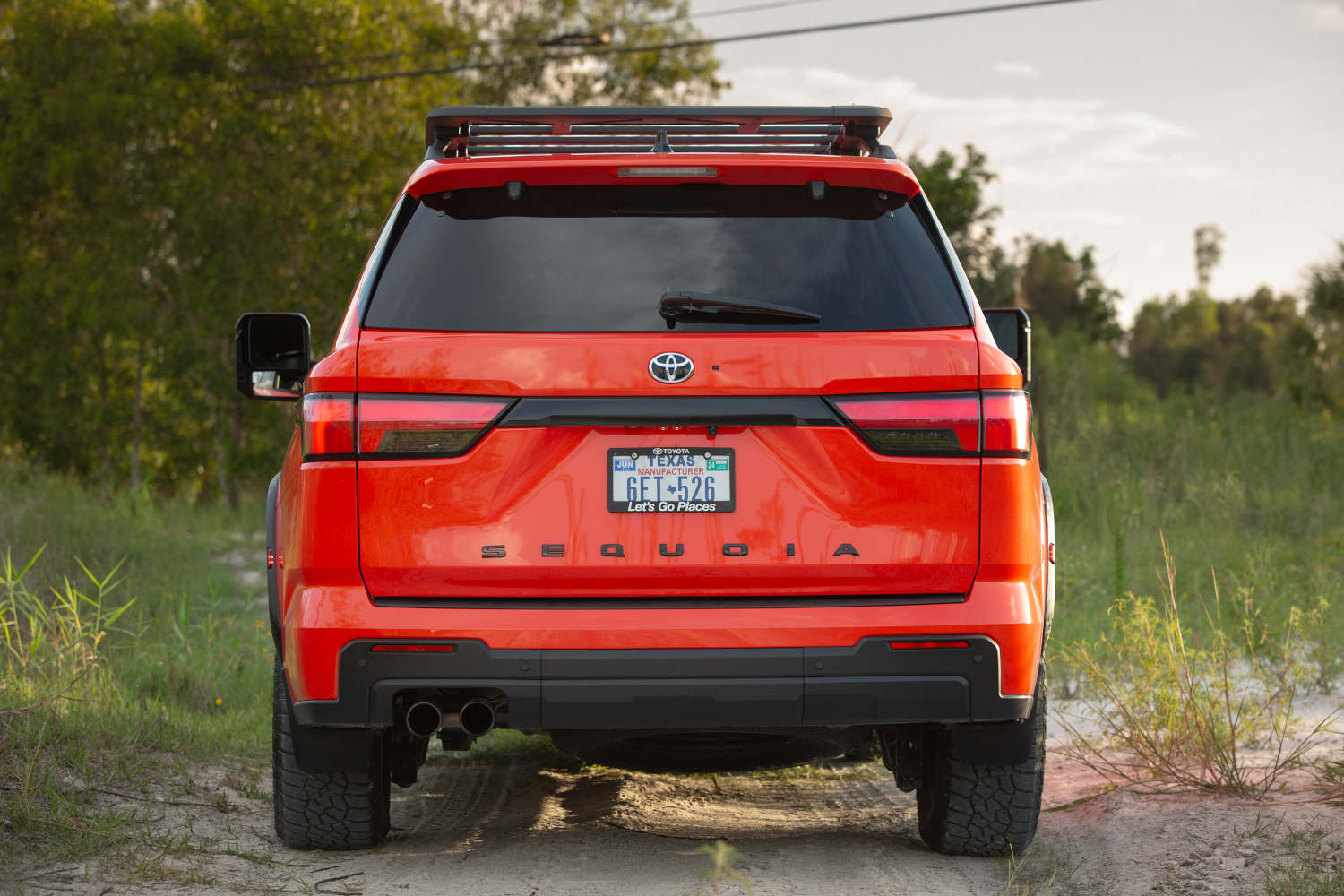 The 2023 Toyota Sequoia TRD in Solar Octane