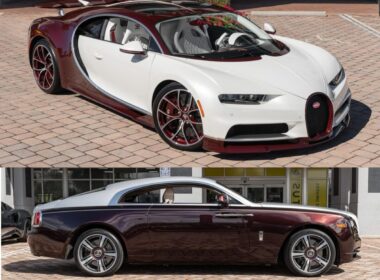 2021 Bugatti Chiron and a 2018 Rolls-Royce Wraith