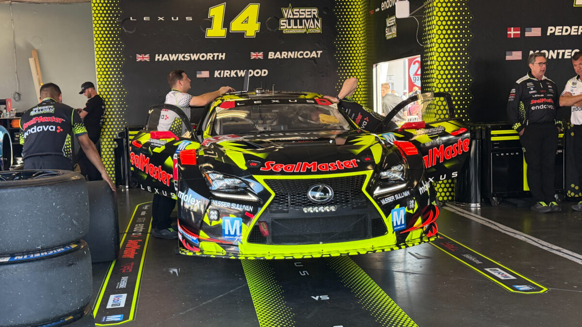 Lexus Racing and Vasser Sullivan #14 race car