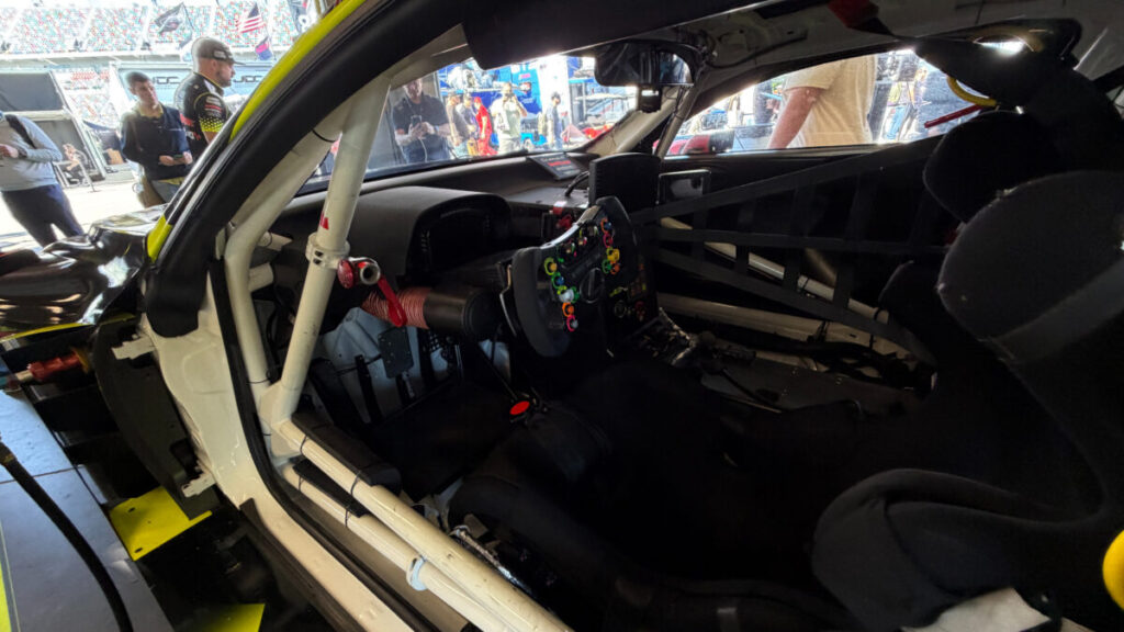 Inside Vasser Sullivan #14 race car