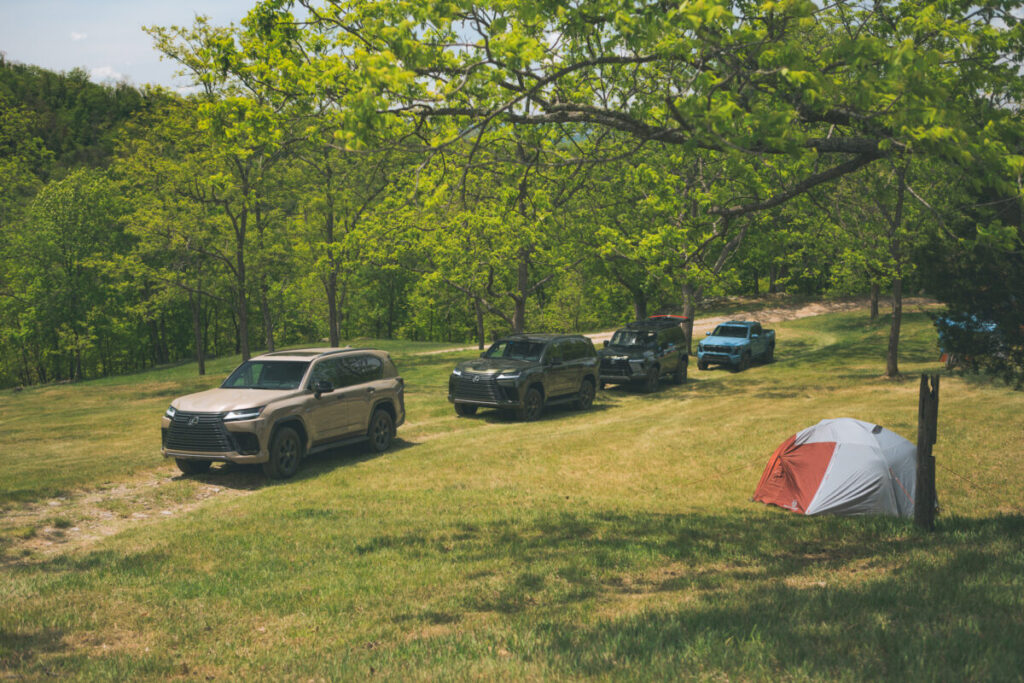 Lexus and Toyota vehicles at Camp Toyota