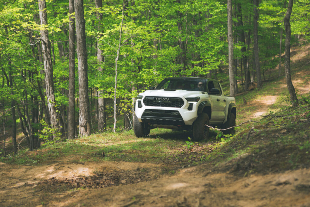The 2025 Toyota Tacoma TRD Pro in the woods