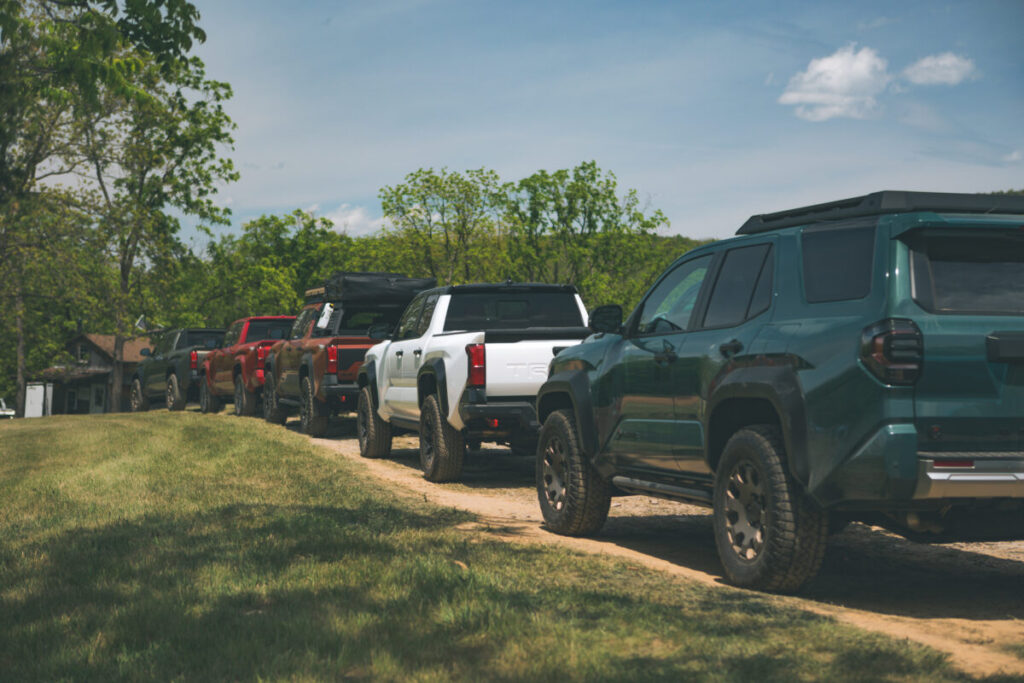 Toyota trucks and SUVs at Camp Toyota