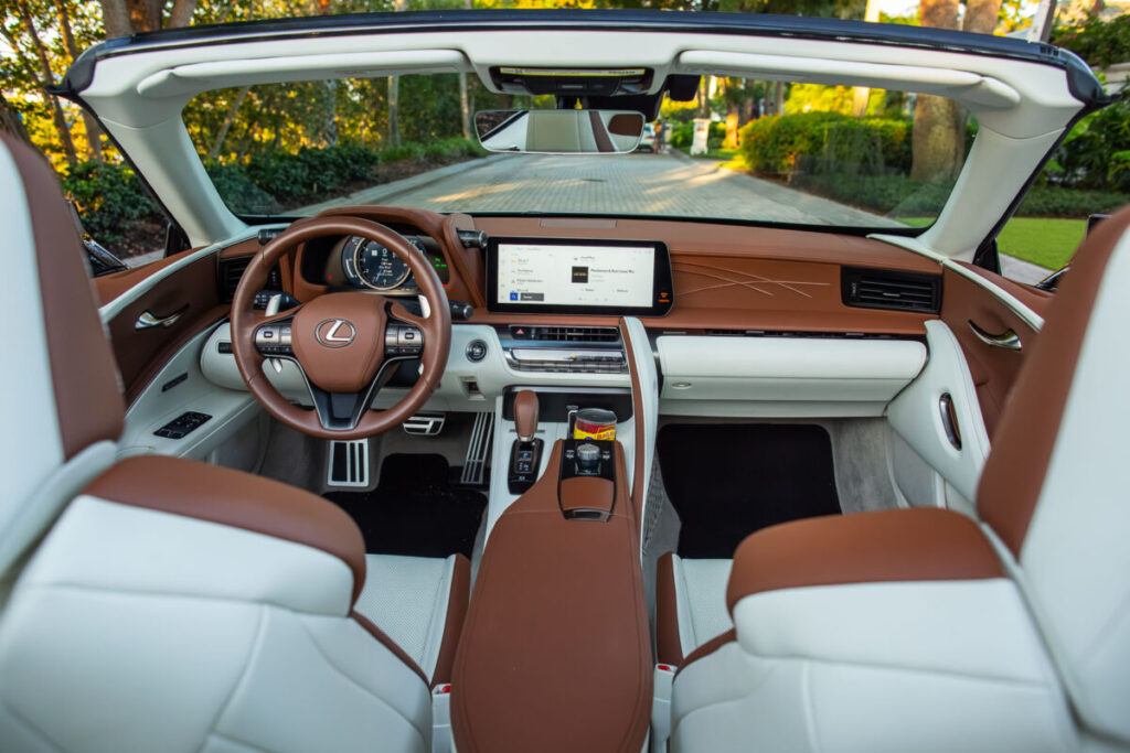 2026 Lexus LC 500 Inspiration Series front cabin