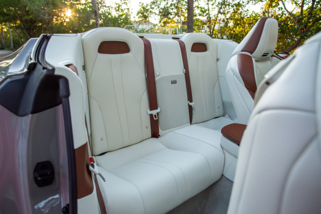 2026 Lexus LC 500 Inspiration Series rear seats