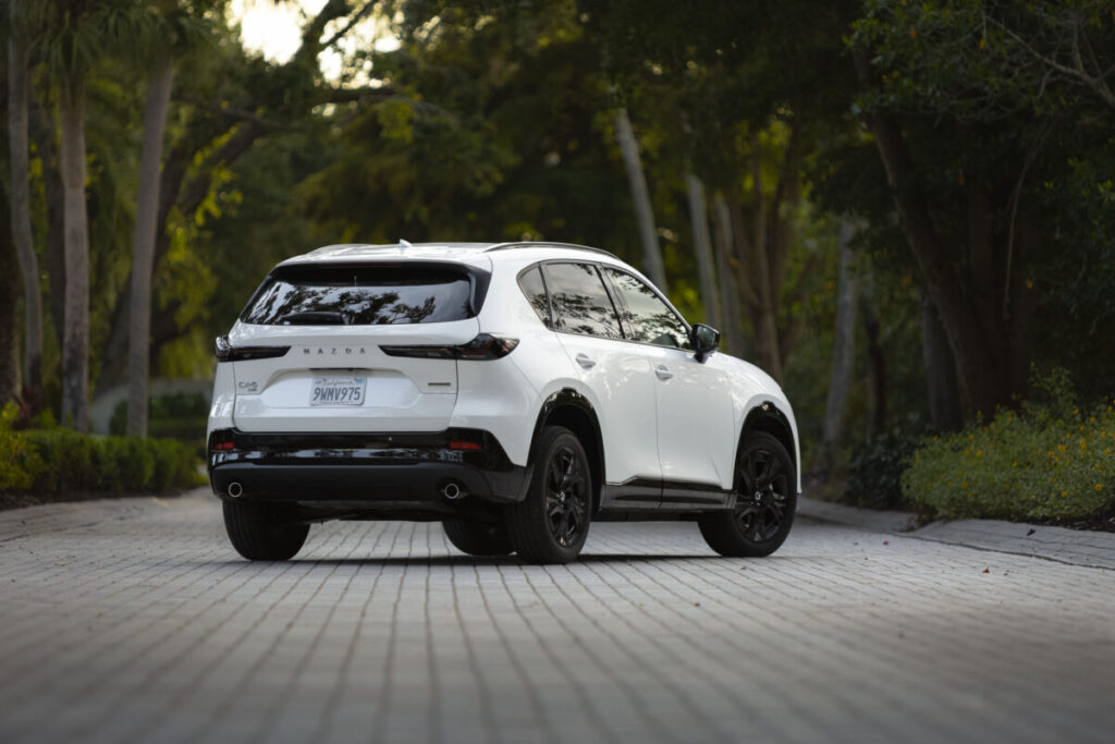 2026 Mazda CX-5 S Premium Plus rear 3/4 view