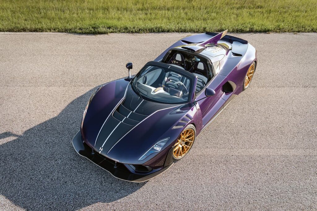 Hennessey Venom F5-M front end from above
