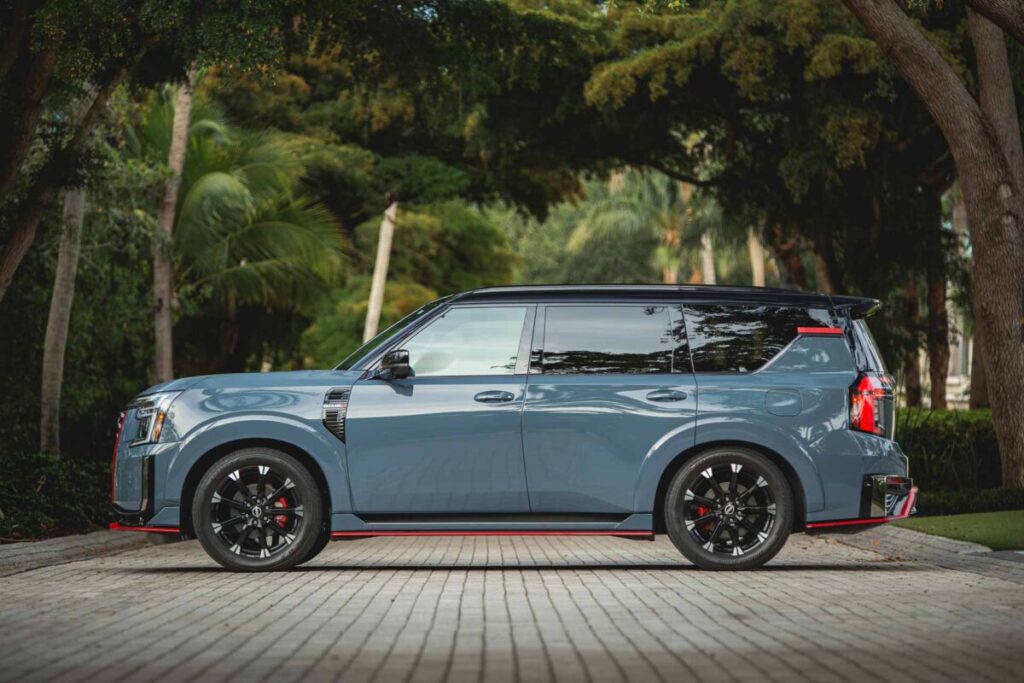 2026 Nissan Armada Nismo side profile at dusk