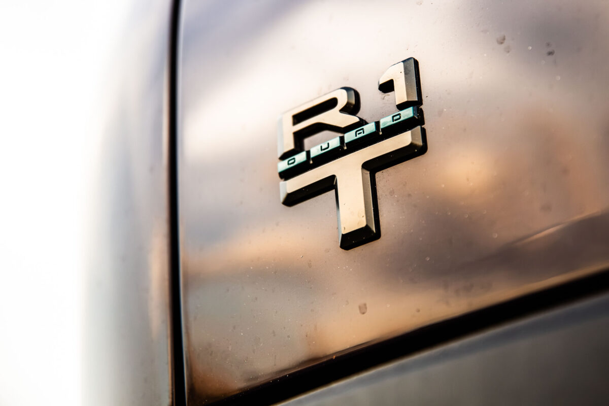 2026 Rivian R1T Quad Motor badge