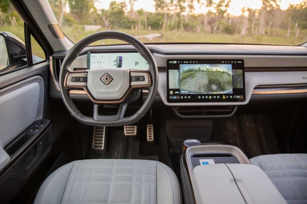 2026 Rivian R1T front cabin