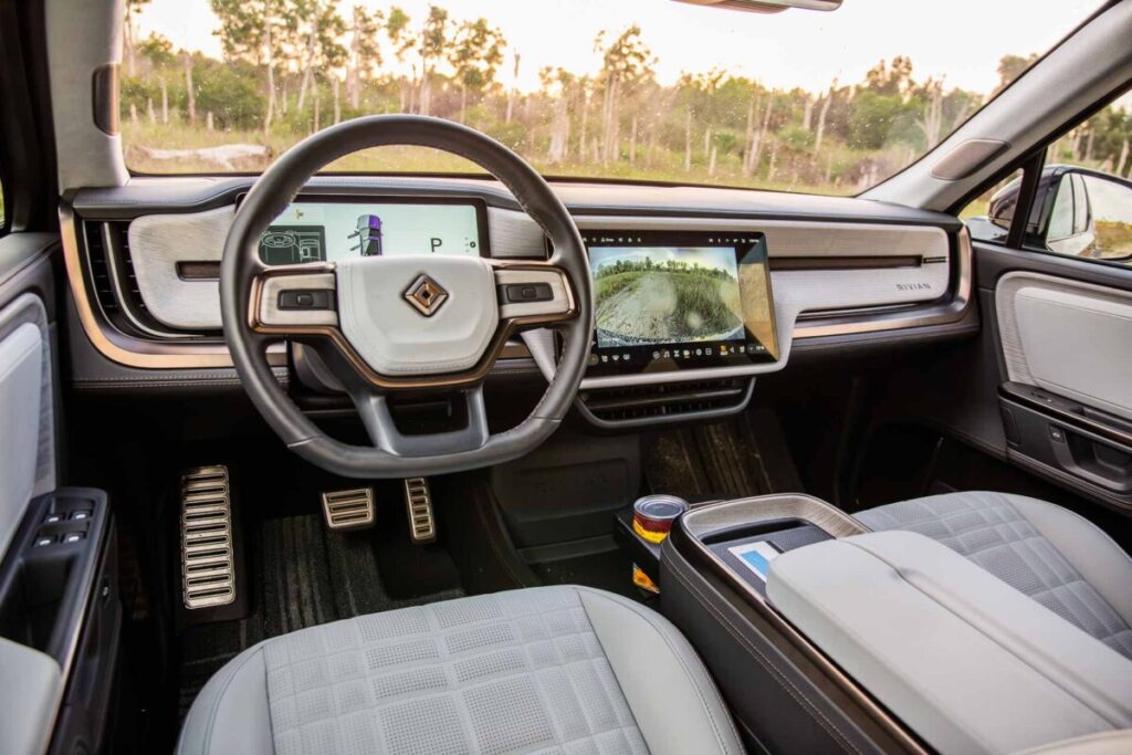 2026 Rivian R1T front cabin