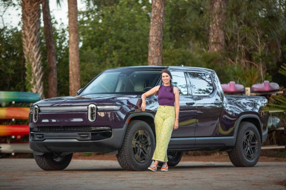 Amanda with the 2026 Rivian R1T