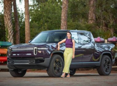Amanda with the 2026 Rivian R1T