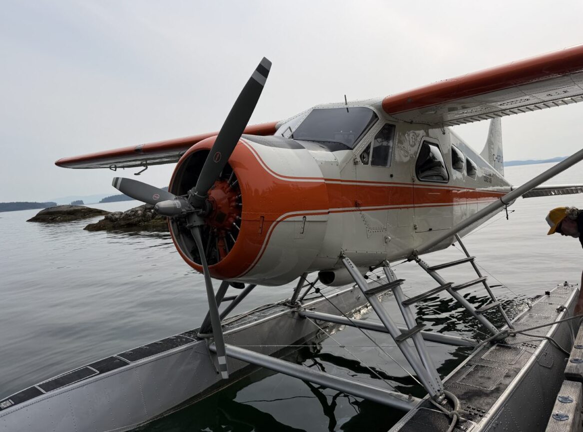 A seaplane to our INEOS Grenadier adventure